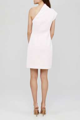 Acler Anguson One Shoulder Mini Dress Pink Size 8 for rent on The Volte - image 2