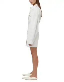 Camilla and Marc Malena Mini Dress White Denim Size 10 for rent on The Volte - image 2