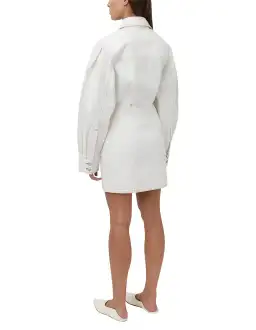 Camilla and Marc Malena Mini Dress White Denim Size 10 for rent on The Volte - image 3