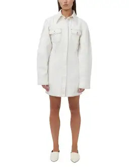 Camilla and Marc Malena Mini Dress White Denim Size 10 for rent on The Volte - image 1