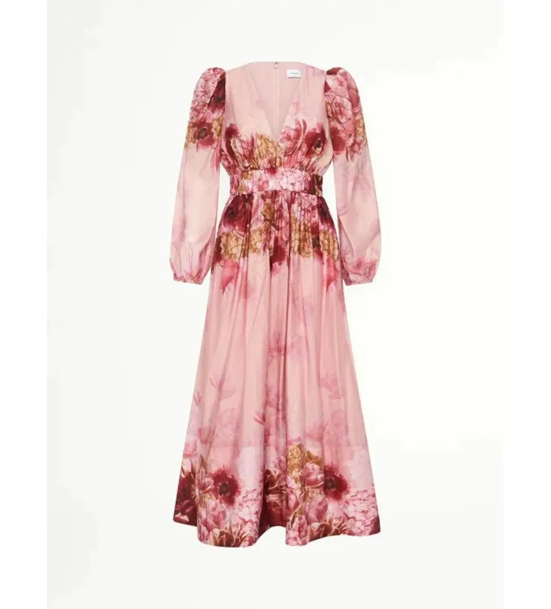 Sheike Swan Lake Midi Dress Pink Floral Size AU 16 for rent on The Volte - main image