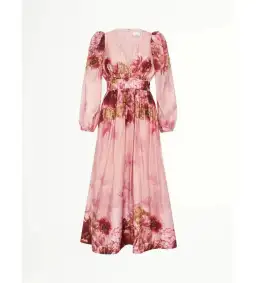Sheike Swan Lake Midi Dress Pink Floral Size AU 16 for rent on The Volte - image 7