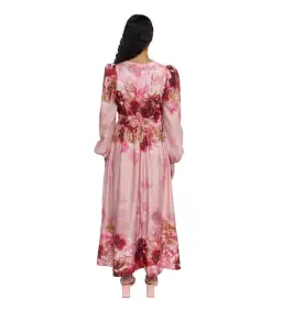 Sheike Swan Lake Midi Dress Pink Floral Size AU 16 for rent on The Volte - image 4