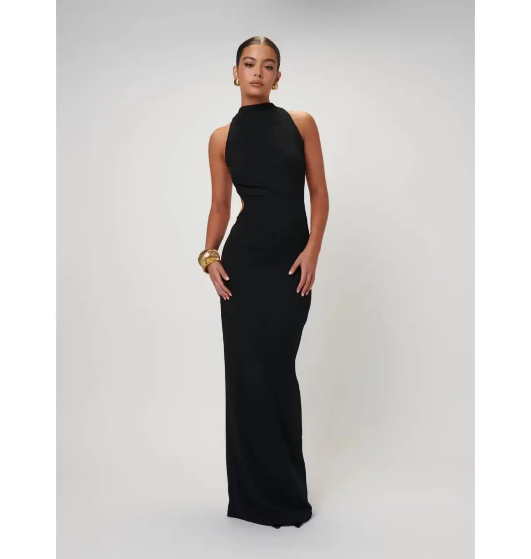 Effie Kats Ambre Gown Black for rent on The Volte - main image