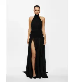 Effie Kats Verity Maxi Gown in Black Size 8
