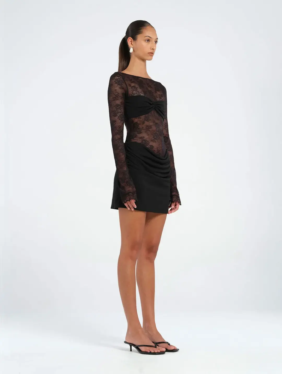 Benni Oskar Mini Dress in Black Size 6 for rent on The Volte - main image