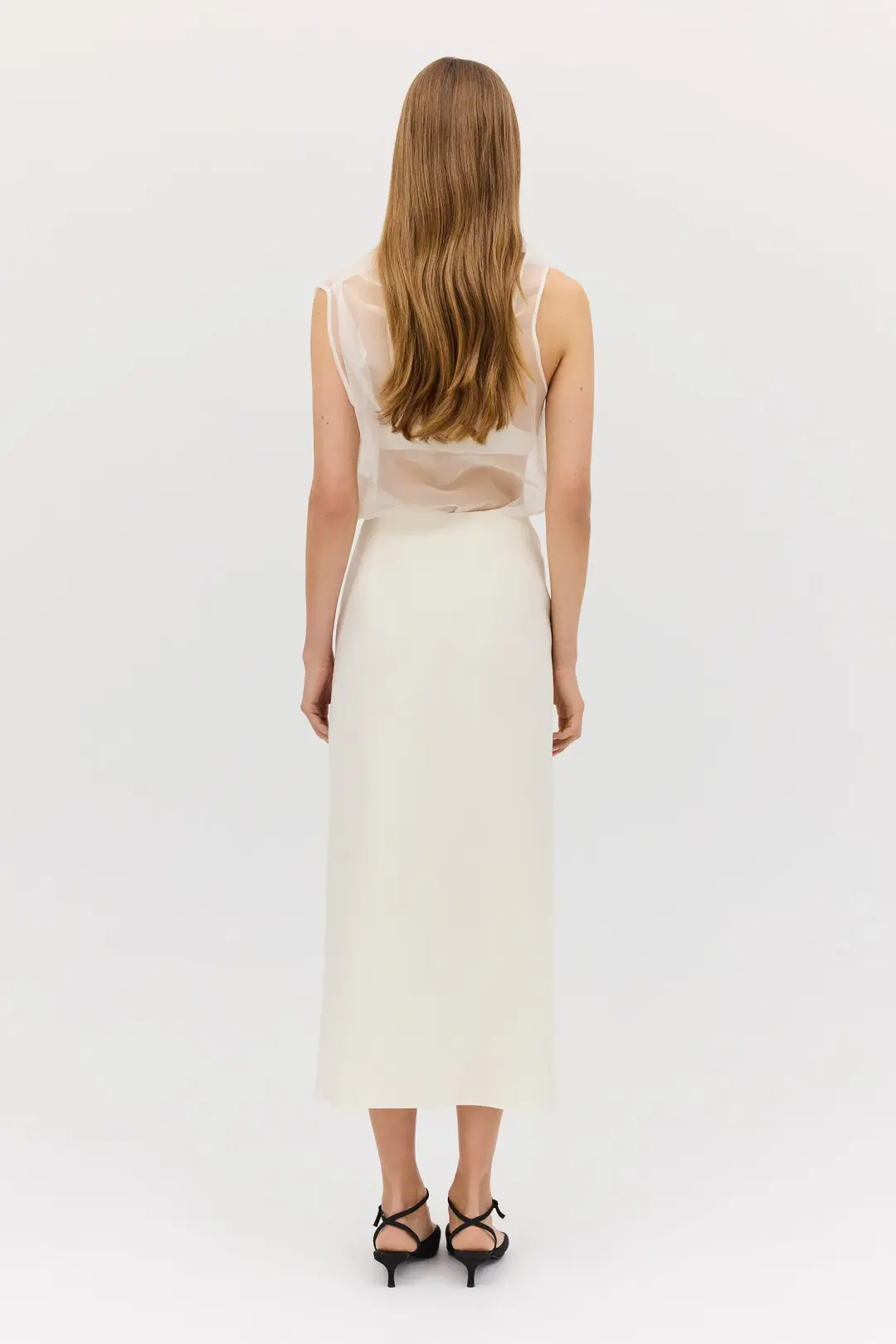 Bianca Spender Cream Organza Cezanne Top Size 10/M for rent on The Volte - main image