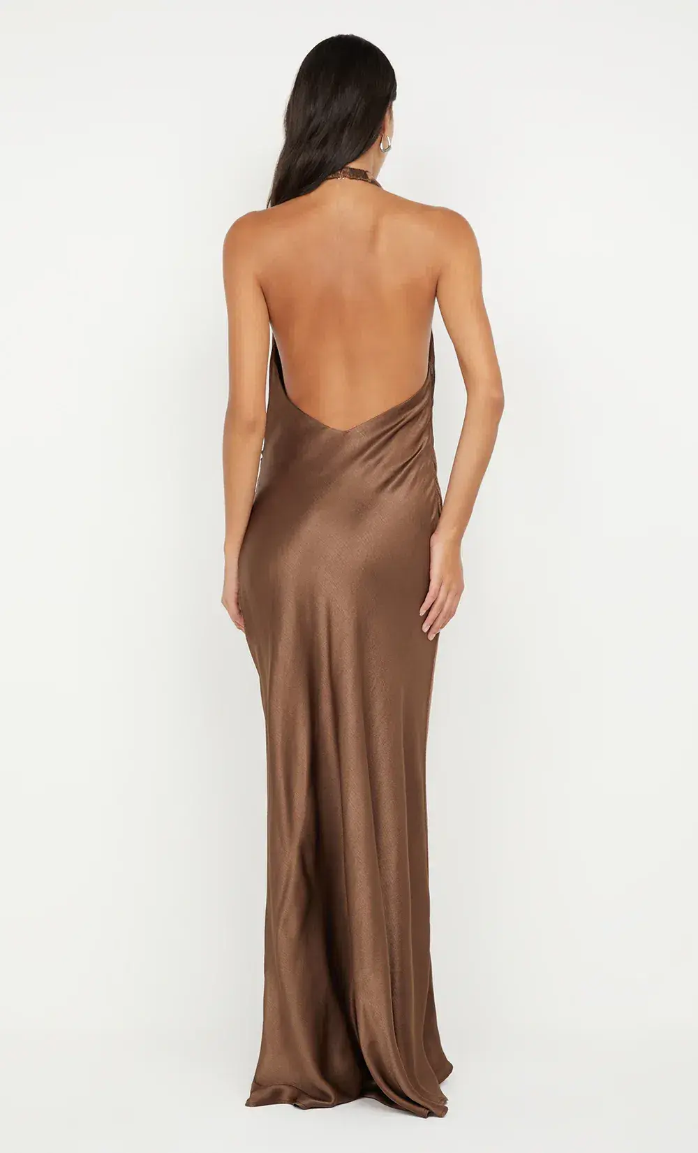 Bec & Bridge Elisia Wrap Maxi Dress Milk Chocolate Size 8 for rent on The Volte - main image