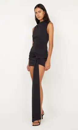 Bec & Bridge Domenic Asym Mini Dress Black Size 6 for rent on The Volte - image 2