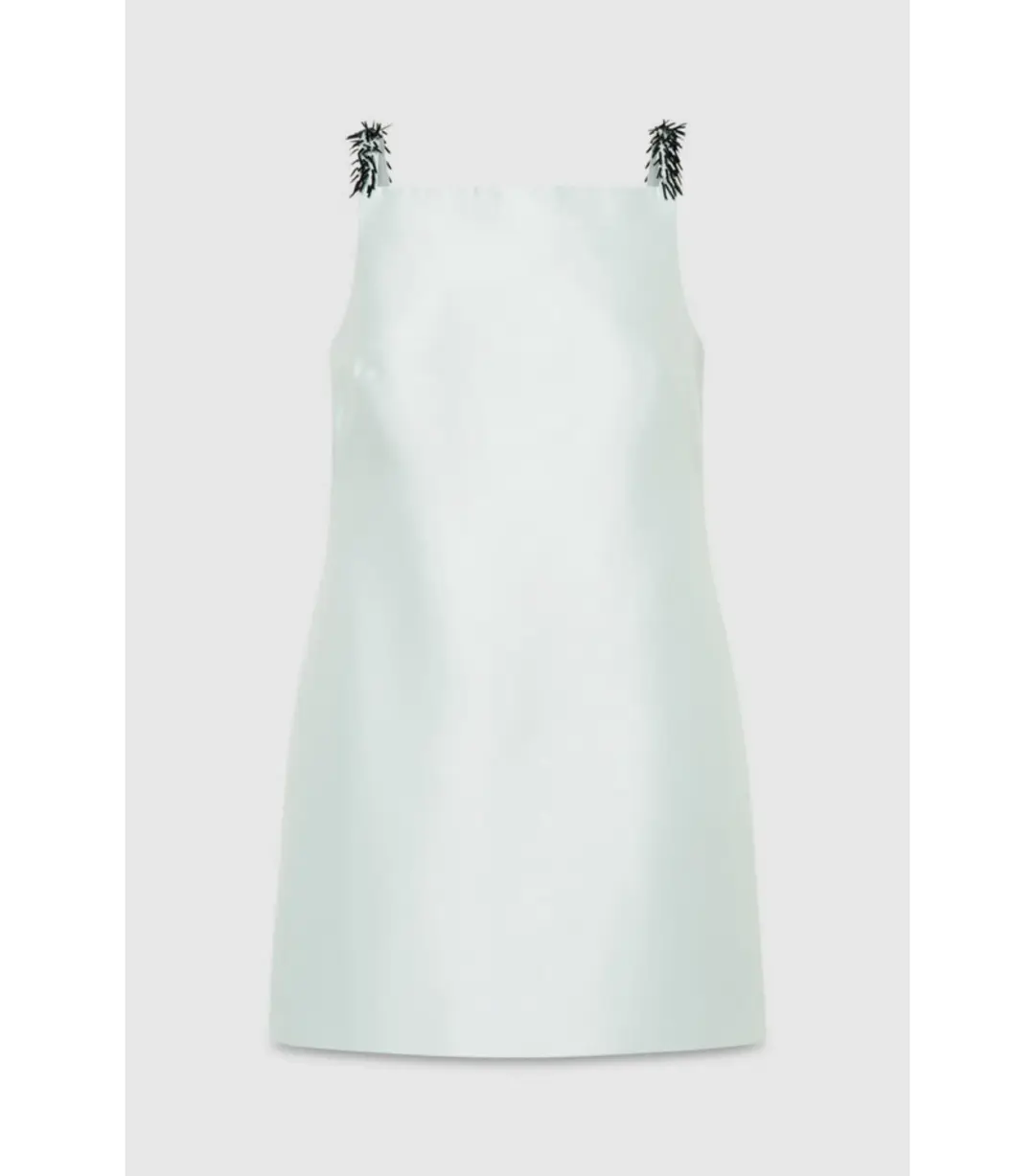 Oroton Embellished Mini Dress Pale Blue Size AU 6 for rent on The Volte - main image