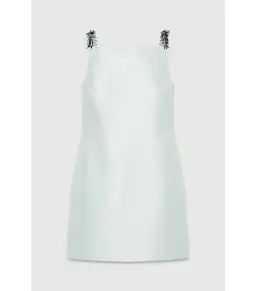 Oroton Embellished Mini Dress Pale Blue Size AU 6 for rent on The Volte - image 6