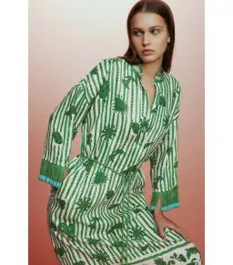 Alémais Lula Midi Dress Green Size AU 14 for rent on The Volte - image 2