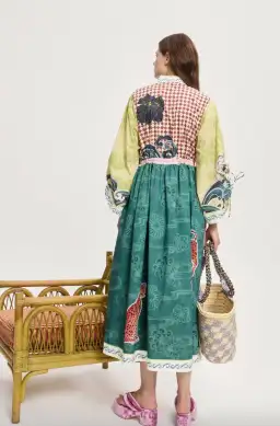 Alémais Rochester Midi Shirtdress Multi Size 16 for rent on The Volte - image 3