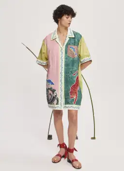 Alémais Rochester Mini Shirtdress Multi Size 16 for rent on The Volte - image 1