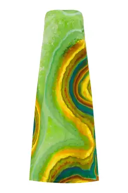 Alémais Iris Maxi Strapless Gown Green Print Size 16 for rent on The Volte - image 6