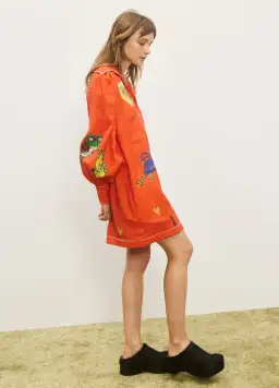 Alémais Contessa Mini Dress in Orange Size 16 for rent on The Volte - image 2