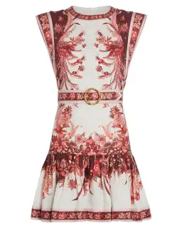 Zimmermann Wavelength Fluted Dress Print Size 12 for rent on The Volte - image 3
