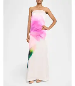 Rebecca Vallance Dahlia Blossom Maxi Dress Print Size AU 6