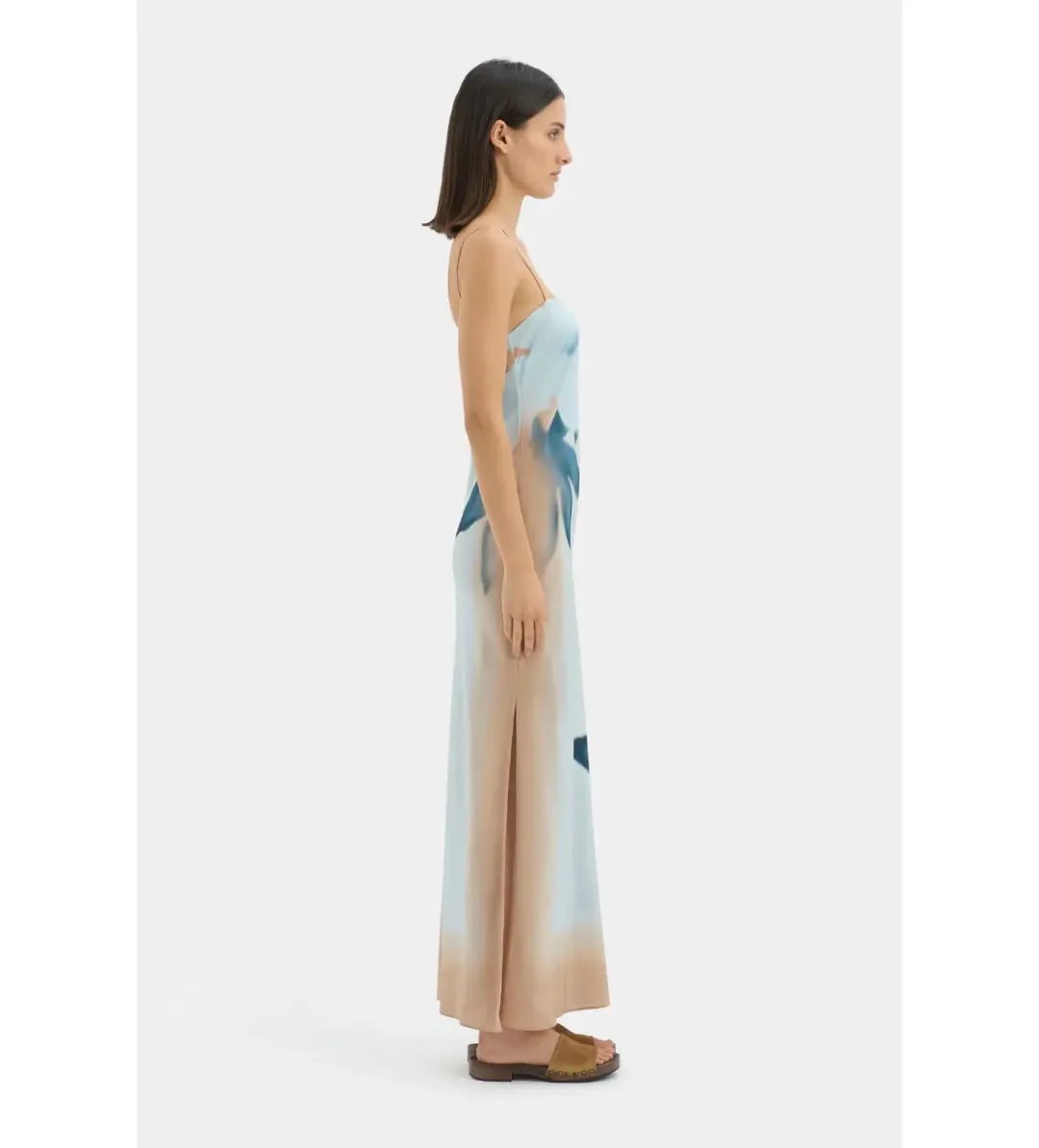 Sir The Label Serene Slip Maxi Dress Sequoia Blue Floral Size 2/AU 10 for rent on The Volte - main image