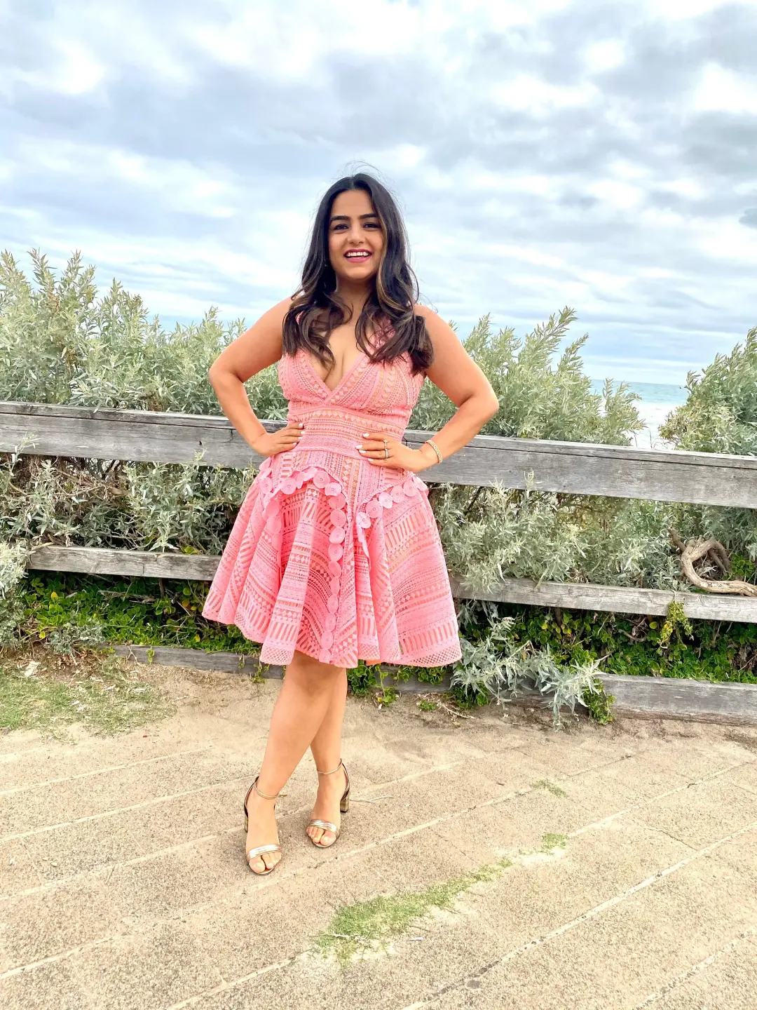 Thurley Hayley's Comet Dress Pink Size 12 for rent on The Volte - main image