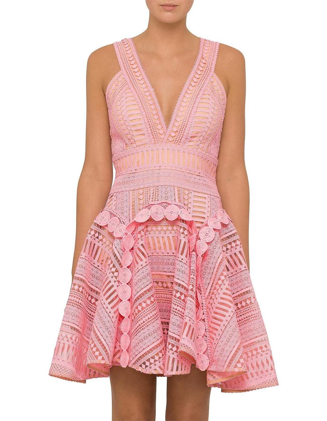 Thurley Hayley's Comet Dress Pink Size 12 for rent on The Volte - main image