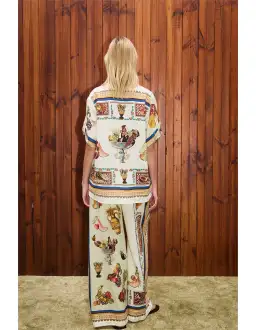 Alemais Mercado Shirt Multi Print Size for rent on The Volte - image 3