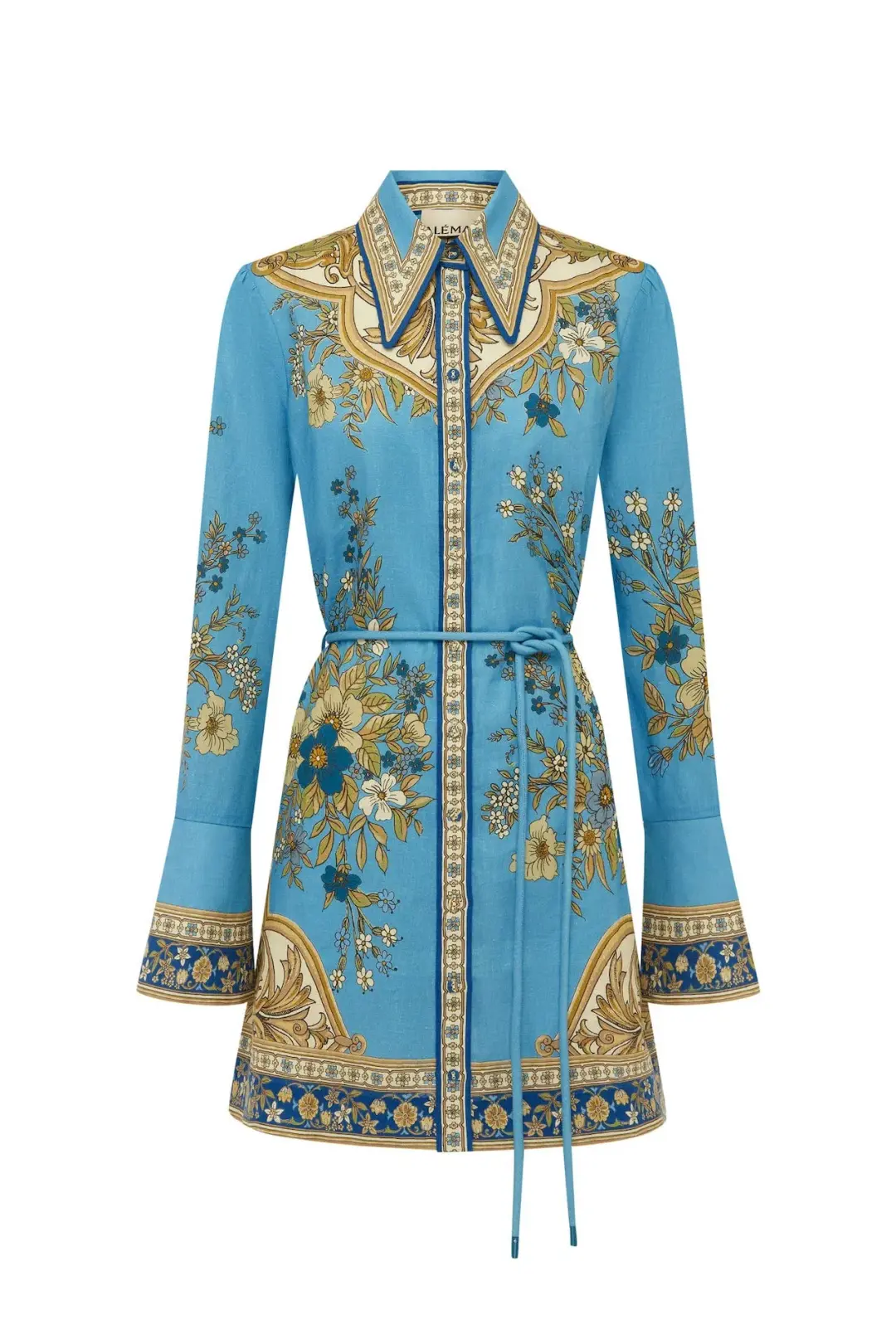 Alemais Cassie Mini Dress Blue Floral Size 12 for rent on The Volte - main image