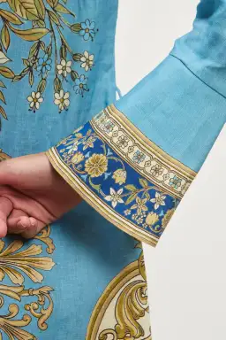 Alemais Cassie Mini Dress Blue Floral Size 12 for rent on The Volte - image 4