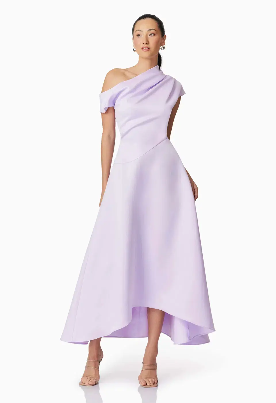 Elliatt Marissa One Shoulder Gown Purple Size AU 8 for rent on The Volte - main image