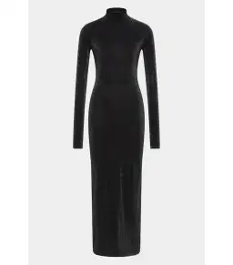Sir the Label Chiano Long Sleeve Maxi Dress in Black Silver Size 2 / AU 10 for rent on The Volte - image 4