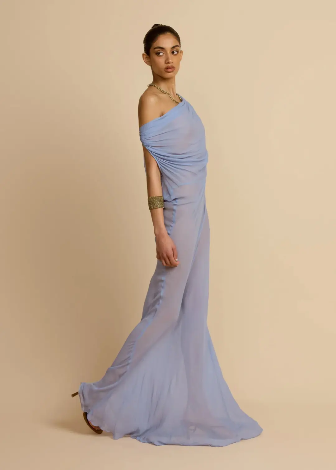 Arcina Ori Jordana Floor Length Dress in Blue Size M / AU 10 for rent on The Volte - main image