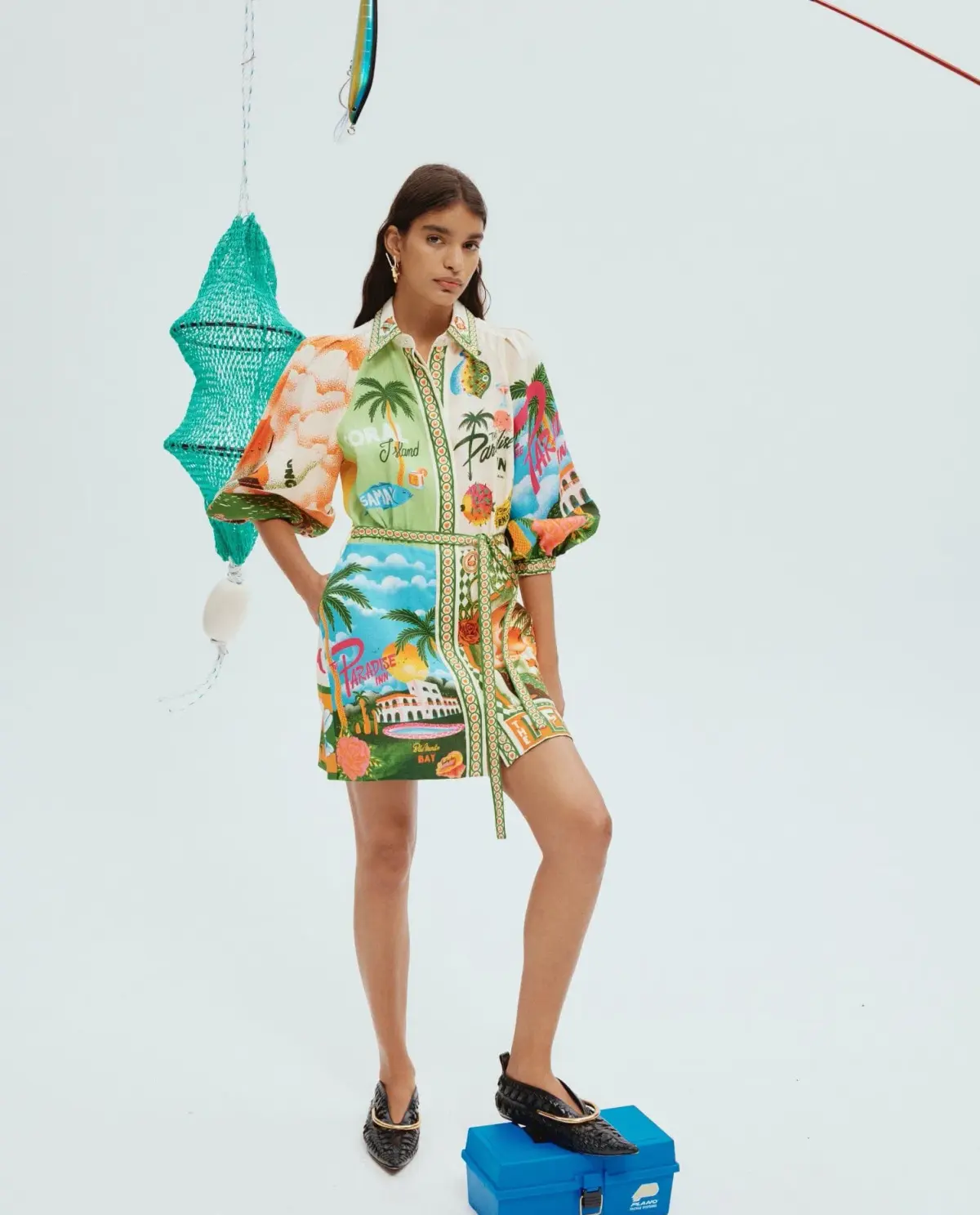 Alemais Paradiso Mini Dress Muti Size AU 8 - Image 1