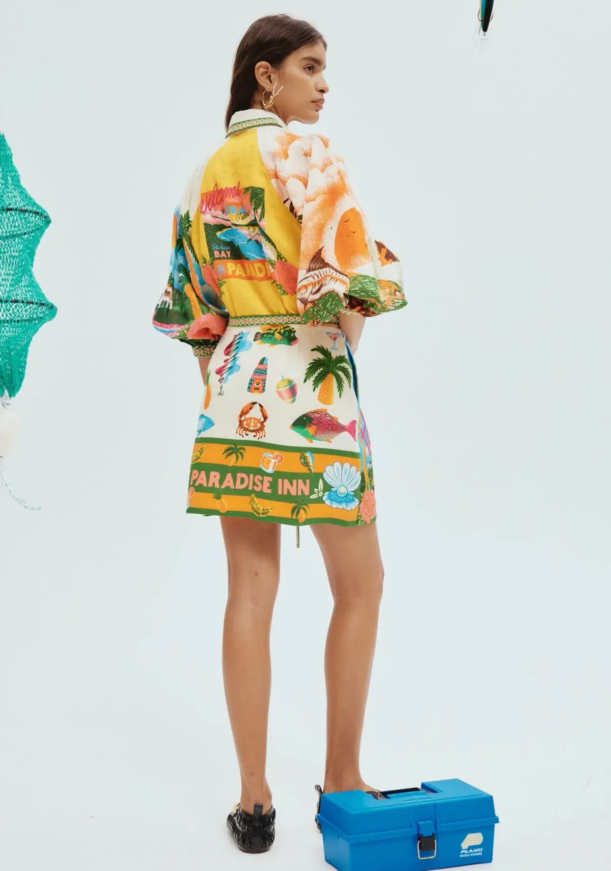 Alemais Paradiso Mini Dress Muti Size AU 8 - Image 3