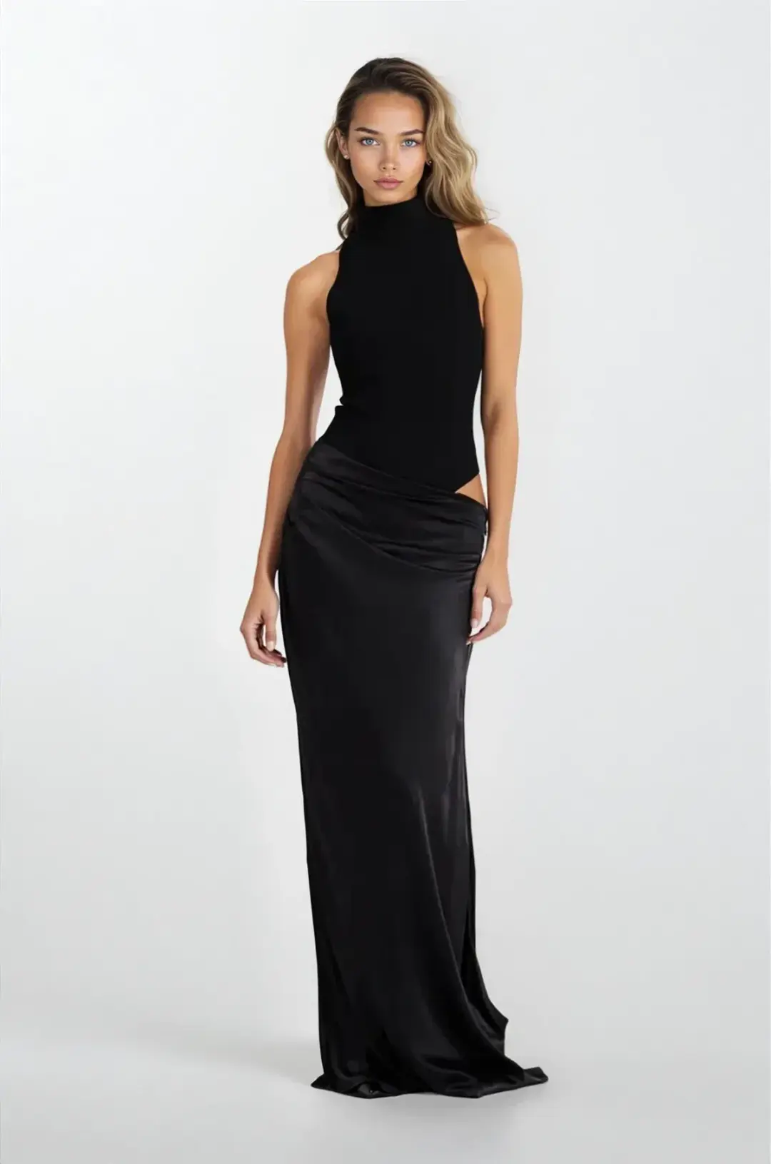 Henne Soraia Dress Black Size 8 for rent on The Volte - main image