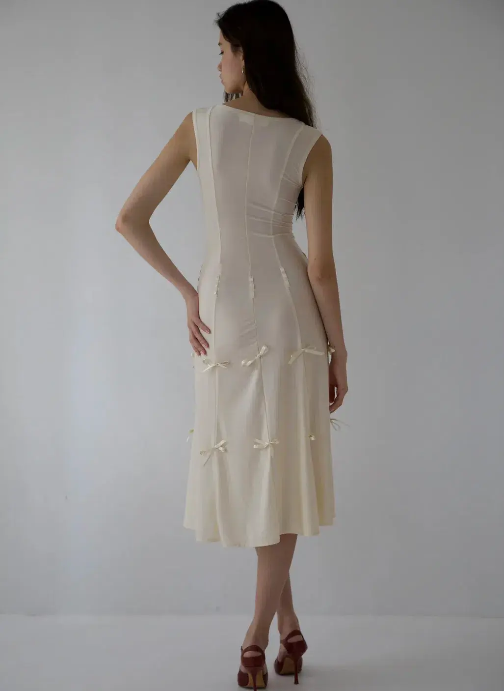 BUCI NY Heiress Dress In Cream Size 8 for rent on The Volte - main image