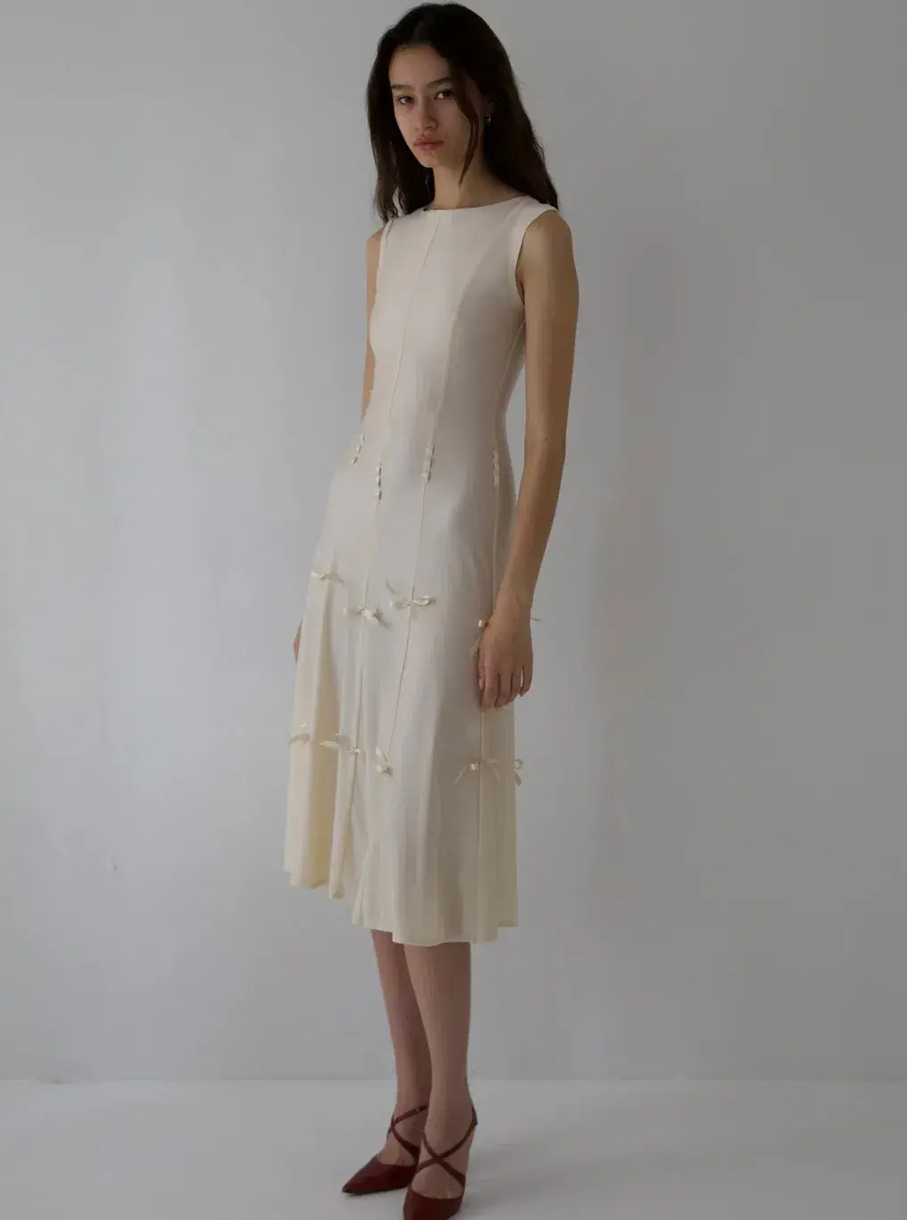BUCI NY Heiress Dress In Cream Size 8 for rent on The Volte - main image