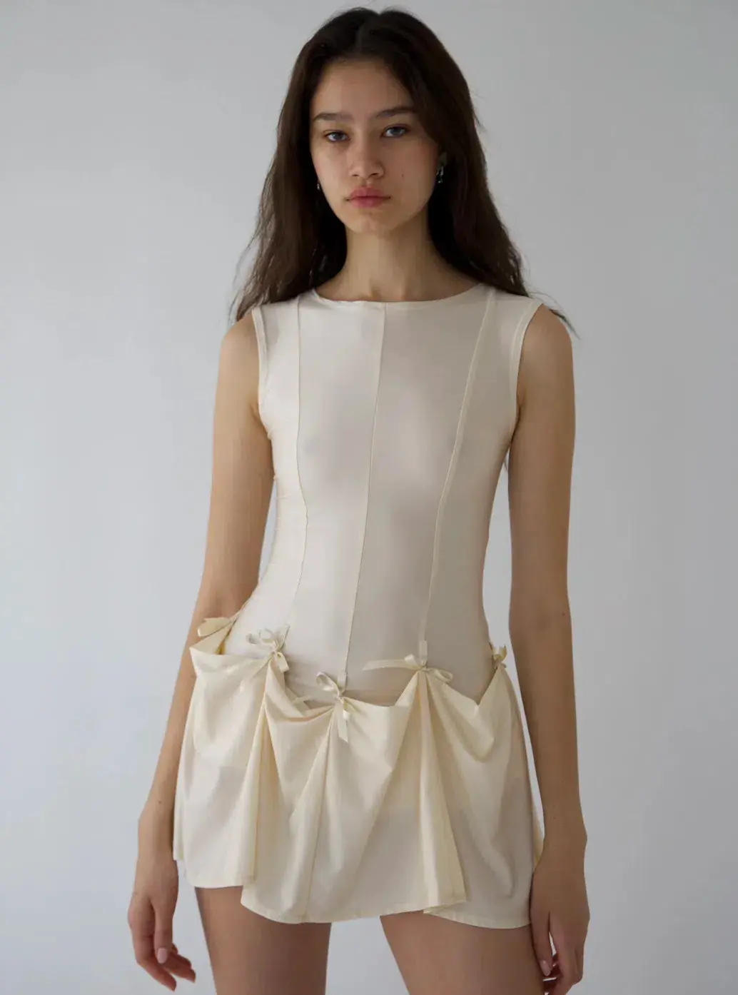BUCI NY Heiress Dress In Cream Size 8 for rent on The Volte - main image