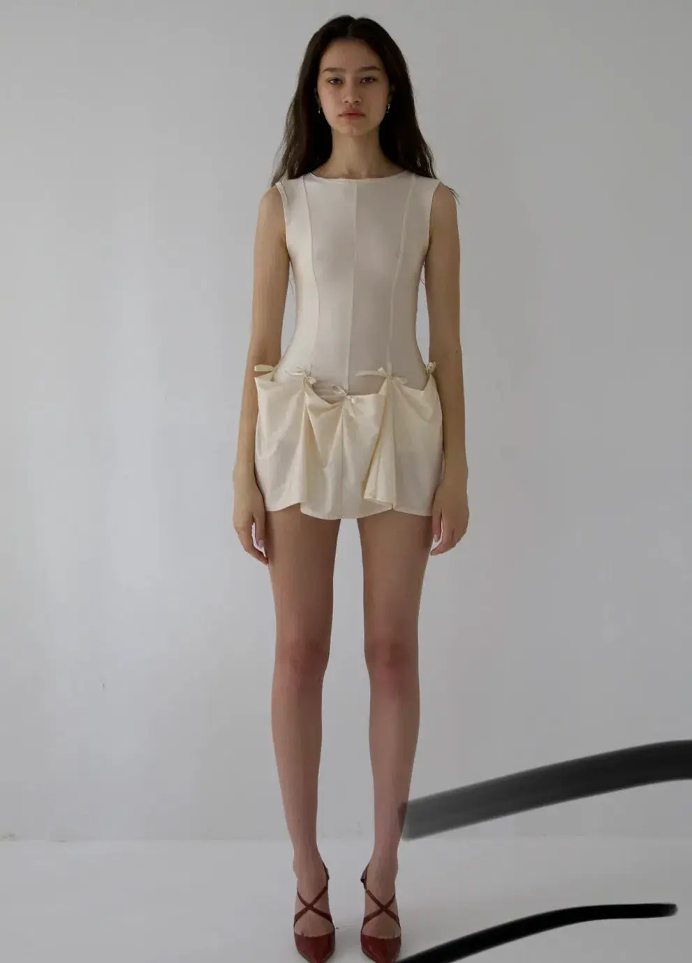 BUCI NY Heiress Dress In Cream Size 8 for rent on The Volte - main image