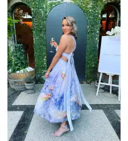 Zimmermann Candescent Bralette Gown Lavender Bird Size 2 AU 12 for rent on The Volte - image 3