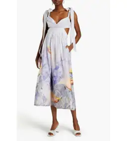 Zimmermann Candescent Bralette Gown Lavender Bird Size 2 AU 12 for rent on The Volte - image 1