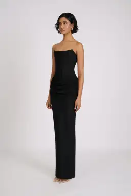 Eliya The Label Hilda Gown Maxi Black Size AU 10 for rent on The Volte - image 3