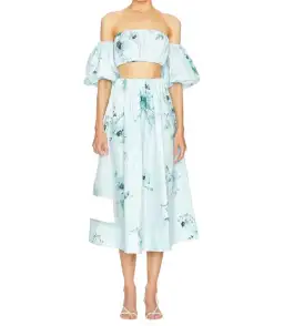 Zimmermann Lightburst Blue Two Piece Set Size 6