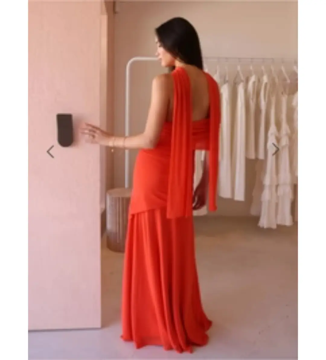 By Nicola Fiesta Off Shoulder Maxi Dress in Fiesta Size AU 6 for rent on The Volte - main image
