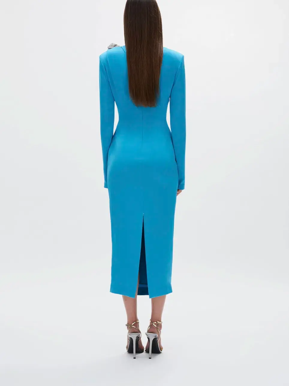 Rachel Gilbert Henrietta Midi Dress Blue AU 8 for rent on The Volte - main image
