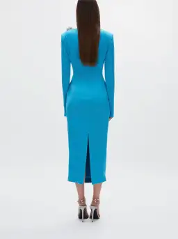 Rachel Gilbert Henrietta Midi Dress Blue AU 8 for rent on The Volte - image 2