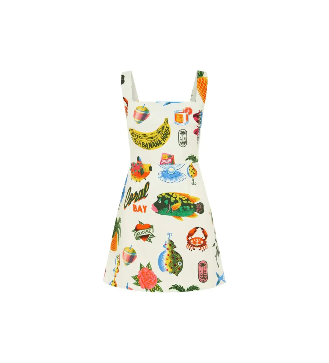 Alemais Samaki Mini Dress Print Size 12 for rent on The Volte - main image