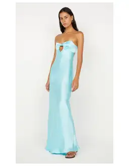 Bec and Bridge Cinder Twist Maxi Dress Turquoise Size 10 for rent on The Volte - image 2