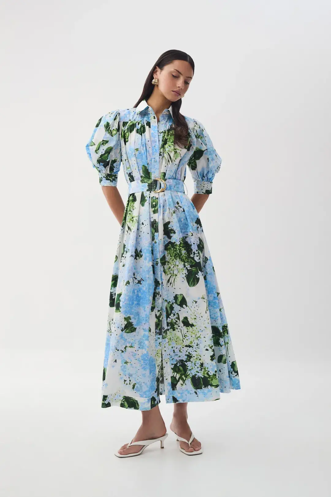 Aje Manifest Midi Dress Floral Size 6 for rent on The Volte - main image