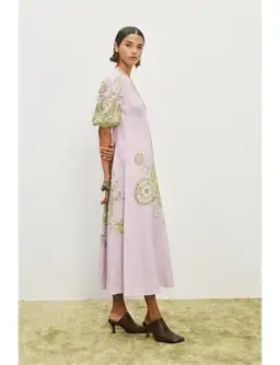 Alemais Sora Midi Dress Print Size 8 for rent on The Volte - image 3