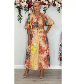 Zimmermann Lola Floral Skirt Top Set in Print Size 1 / AU10 for rent on The Volte - image 1